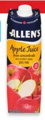 Walmart Allen's Juice 1L offer