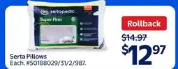 Walmart Serta Pillows offer