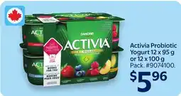 Walmart Activia Probiotic Yogurt 12x95g or 12x100g offer