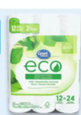 Walmart Great Value Eco Bathroom Tissue 12-Pack offer
