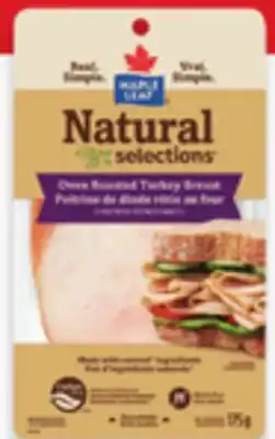 Walmart Maple Leaf Natural Selections Sliced Deli Meat offer