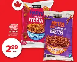 Metro SELECTION PARTY MIX, PRETZELS OR SNACKS offer