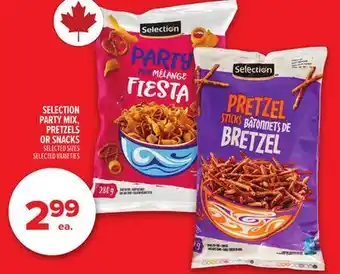 Metro SELECTION PARTY MIX, PRETZELS OR SNACKS offer