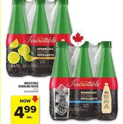 Metro IRRESISTIBLE SPARKLING WATER offer
