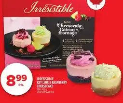 Metro IRRESISTIBLE KEY LIME & RASPBERRY CHEESECAKE offer