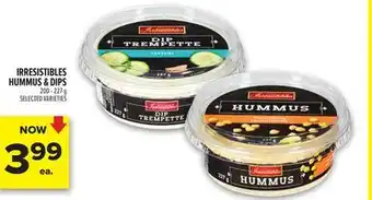 Metro IRRESISTIBLES HUMMUS & DIPS offer