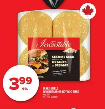 Metro IRRESISTIBLE HAMBURGER OR HOT DOG BUNS offer