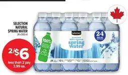 Metro SELECTION NATURAL SPRING WATER offer
