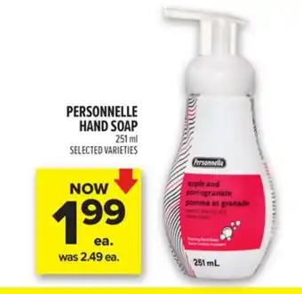 Metro PERSONNELLE HAND SOAP offer