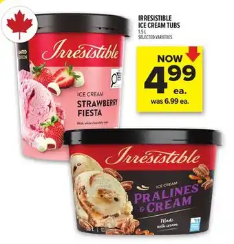 Metro IRRESISTIBLE ICE CREAM TUBS offer