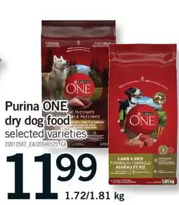 Fortinos PURINA ONE DRY DOG FOOD, 1.72/1.81 kg offer