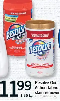 Fortinos RESOLVE OXI ACTION FABRIC STAIN REMOVER, 1.35 kg offer