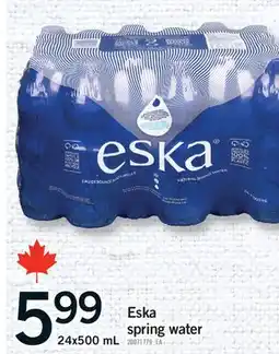 Fortinos ESKA SPRING WATER, 24x500 mL offer