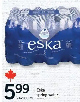 Fortinos ESKA SPRING WATER, 24x500 mL offer