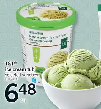 Fortinos T&T ICE CREAM TUB 1 L offer