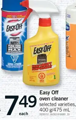 Fortinos EASY OFF OVEN CLEANER, 400 G/475 ML offer
