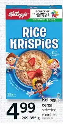 Fortinos KELLOGG'S CEREAL, 269-355 G offer