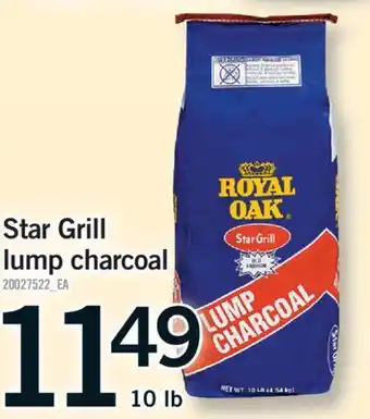 Fortinos STAR GRILL LUMP CHARCOAL, 10 lb offer