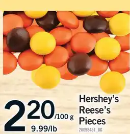 Fortinos HERSHEY'S REESE'S PIECES offer