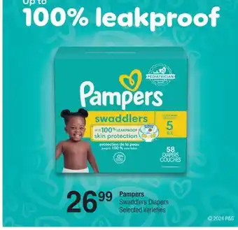 Fortinos PAMPERS SWADDLERS DIAPERS offer