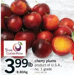 Fortinos CHERRY PLUMS offer