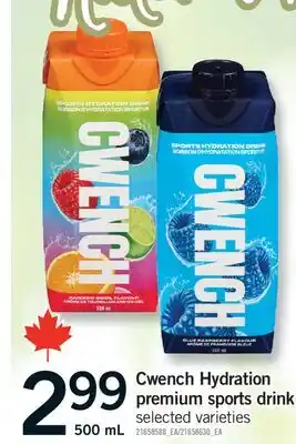 Fortinos CWENCH HYDRATION PREMIUM SPORTS DRINK, 500 ML offer