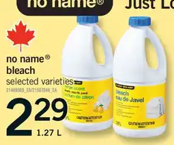 Fortinos NO NAME BLEACH, 1.27 L offer