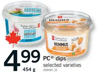 Fortinos PC DIPS, 454 g offer