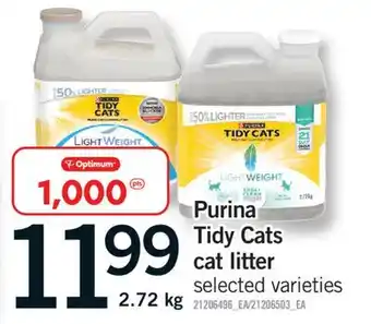 Fortinos PURINA TIDY CATS CAT LITTER, 2.72 KG offer