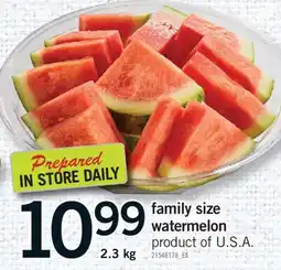 Fortinos FAMILY SIZE WATERMELON, 2.3 kg offer