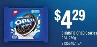 Fortinos CHRISTIE OREO COOKIES, 224-270g offer