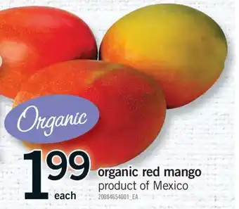 Fortinos ORGANIC RED MANGO offer