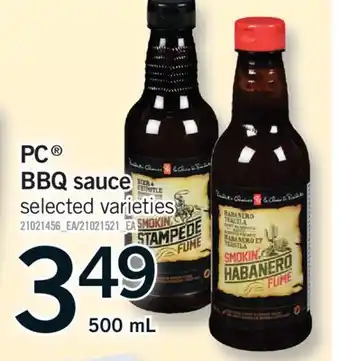 Fortinos PC BBQ SAUCE, 500 mL offer
