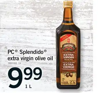 Fortinos PC SPLENDIDO EXTRA VIRGIN OLIVE OIL, 1 L offer