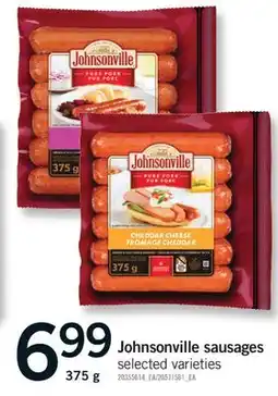 Fortinos JOHNSONVILLE SAUSAGES, 375 g offer