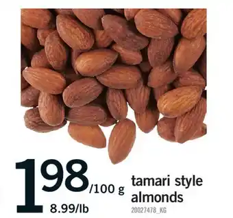 Fortinos TAMARI STYLE ALMONDS offer