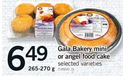 Fortinos GALA BAKERY MINI OR ANGEL FOOD CAKE, 265-270 G offer