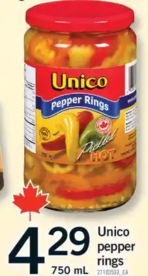 Fortinos UNICO PEPPER RINGS, 750 mL offer