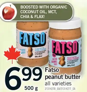 Fortinos FATSO PEANUT BUTTER PEANUT, 500g offer