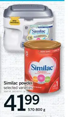 Fortinos SIMILAC POWDER, 570-800 g offer