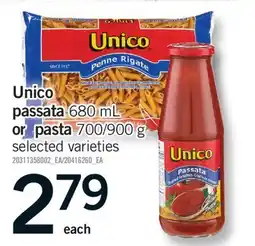 Fortinos UNICO PASSATA, 680 ML OR PASTA, 700/900 G offer