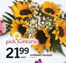 Fortinos SUNFLOWER BOUQUET offer