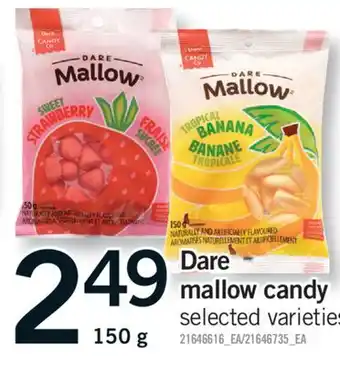 Fortinos DARE MALLOW CANDY, 150 G offer