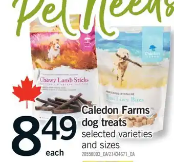 Fortinos CALEDON FARMS DOG TREATS offer