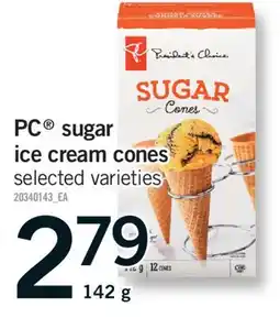 Fortinos PC SUGAR SUGAR ICE CREAM CONES, 142 g offer