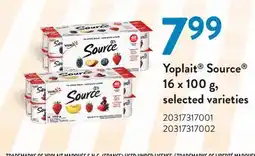 Fortinos YOPLAIT SOURCE 16 x 100 g offer