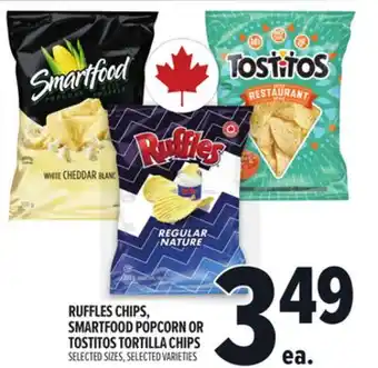 Metro RUFFLES CHIPS, SMARTFOOD POPCORN OR TOSTITOS TORTILLA CHIPS offer