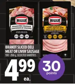 Metro BRANDT SLICED DELI MEAT OR LIVER SAUSAGE offer