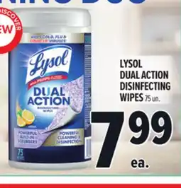 Metro LYSOL DUAL ACTION DISINFECTING WIPES offer