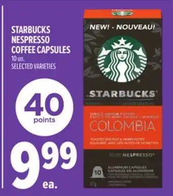 Metro STARBUCKS NESPRESSO COFFEE CAPSULES offer